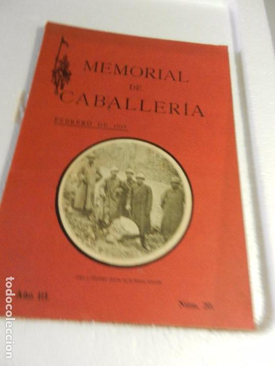 Military Antiques: REVISTA MEMORIAL DE CABALLER&Iacute;A A&Ntilde;O III N&Uacute;M. 20 FEBRERO DE 1918. SUMARIO