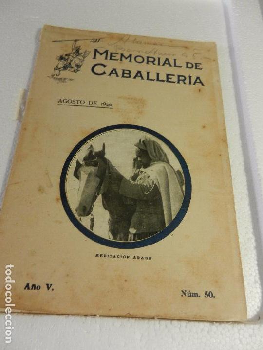 Military Antiques: REVISTA MEMORIAL DE CABALLER&Iacute;A A&Ntilde;O V N&Uacute;M. 50 AGOSTO DE 1920. SUMARIO