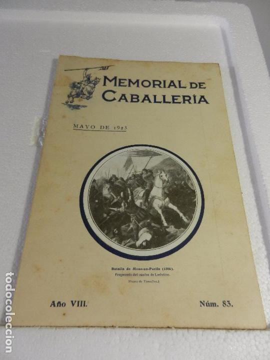 Military Antiques: REVISTA MEMORIAL DE CABALLER&Iacute;A A&Ntilde;O VIII N&Uacute;M. 83 MAYO DE 1923. SUMARIO