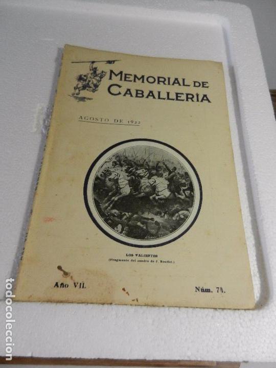 Military Antiques: REVISTA MEMORIAL DE CABALLER&Iacute;A A&Ntilde;O VII N&Uacute;M. 74 AGOSTO DE 1922. SUMARIO