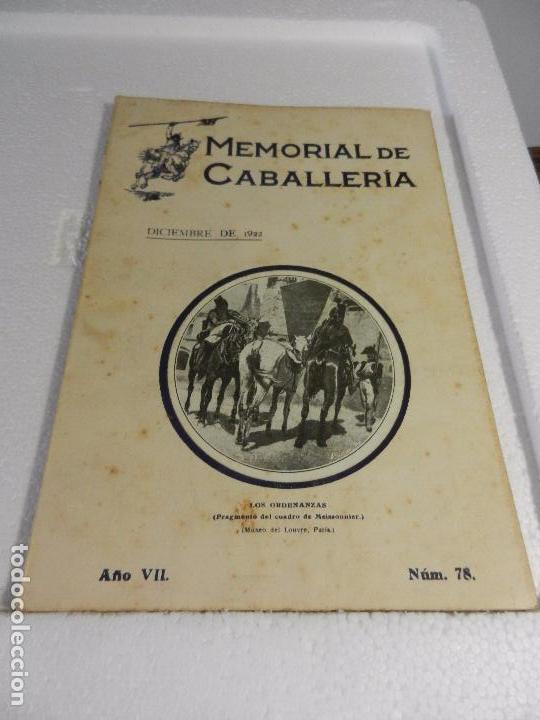 Military Antiques: REVISTA MEMORIAL DE CABALLER&Iacute;A A&Ntilde;O VII N&Uacute;M. 78 DICIEMBRE DE 1922. SUMARIO