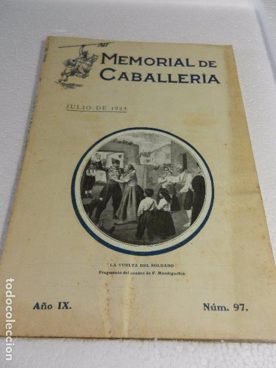 Military Antiques: REVISTA MEMORIAL DE CABALLER&Iacute;A A&Ntilde;O IX N&Uacute;M. 97 JULIO DE 1924. SUMARIO