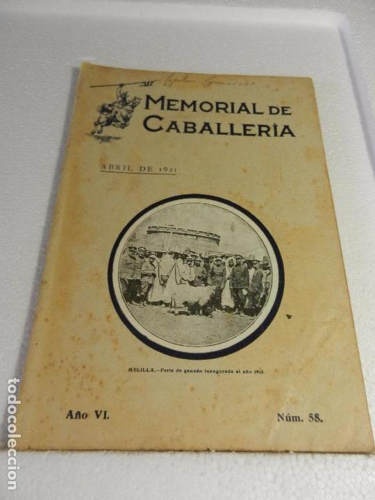 Military Antiques: REVISTA MEMORIAL DE CABALLER&Iacute;A A&Ntilde;OVI N&Uacute;M. 58 FEBRERO DE 1922. SUMARIO