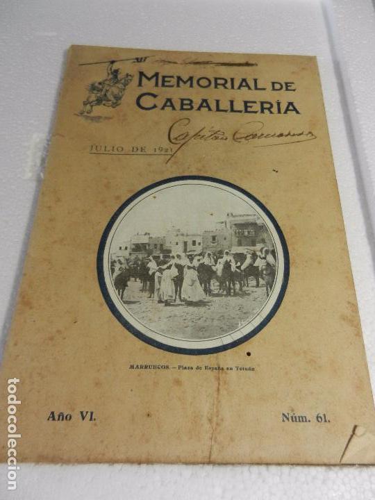 Military Antiques: REVISTA MEMORIAL DE CABALLER&Iacute;A A&Ntilde;O VI N&Uacute;M. 61 JULIO DE 1921. SUMARIO