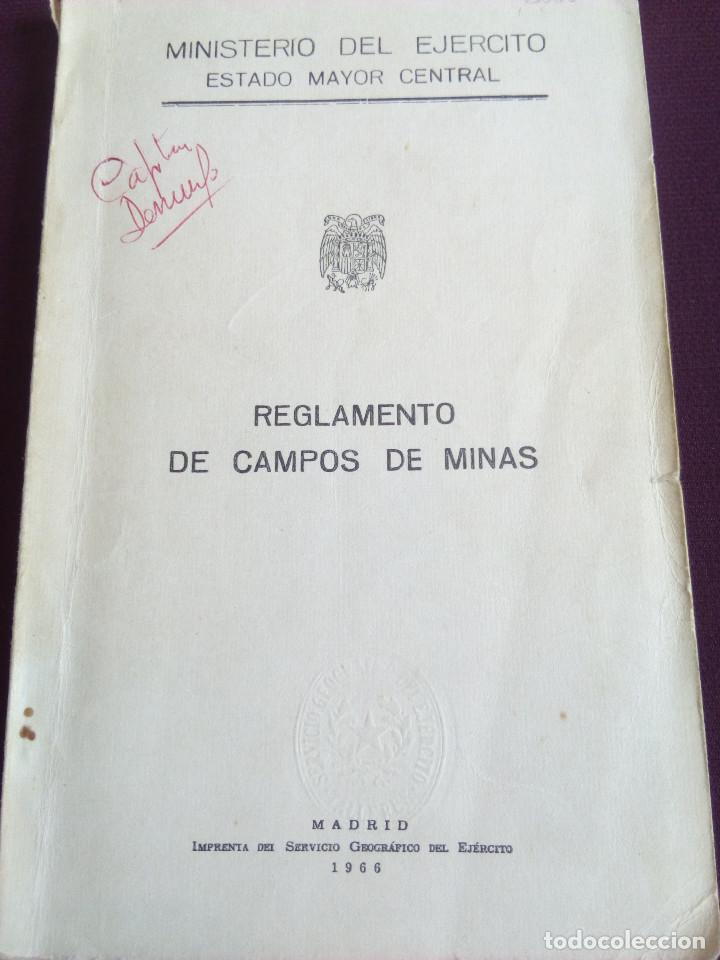 Militaria: REGLAMENTO DE CAMPOS DE MINAS - Foto 1