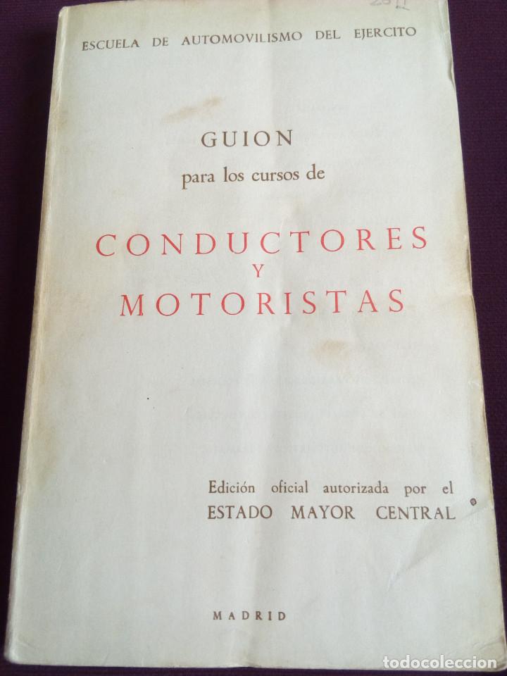 Militaria: GUION PARA CURSOS DE CONDUCTORES Y MOTORISTAS