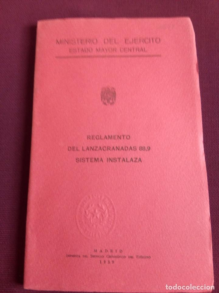 Militaria: REGLAMENTO DE LANZAGRANADAS 88,9 - Foto 1