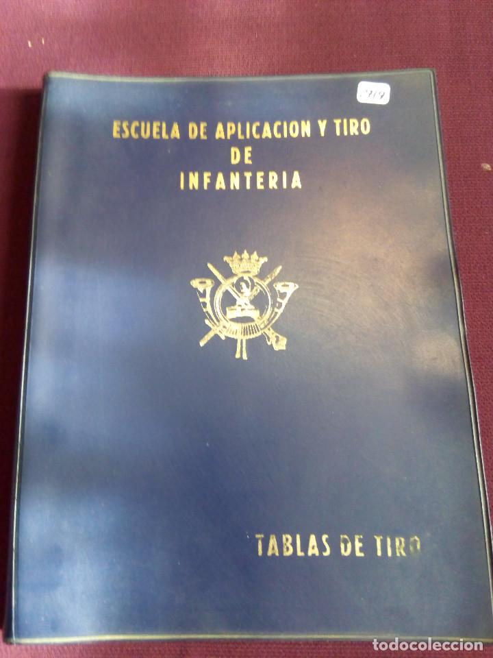 Militaria: TABLAS DE TIRO DE LA ESCUELA DE APLICACION DE INFANTERIA