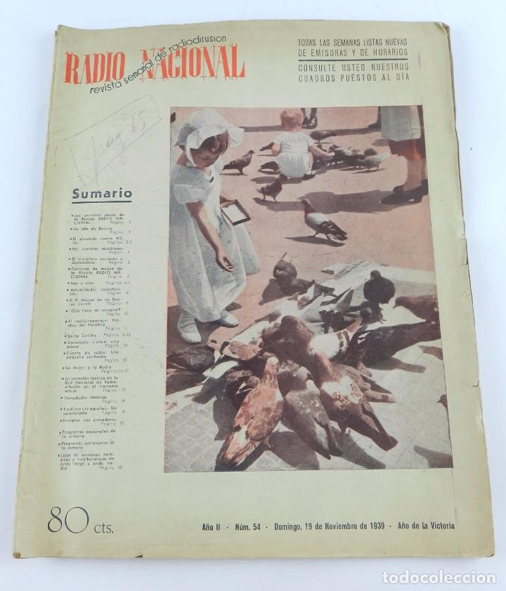 Military Antiques: Revista semanal de radiodifusion, Radio Nacional, A&ntilde;o II n&ordm; 54, Noviembre 1939, articulo del atentad