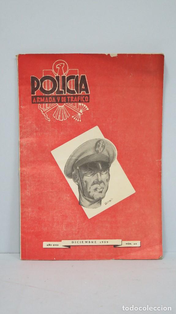 Militaria: REVISTA POLICIA ARMADA Y DE TRAFICO. N&ordm; 216. 1959
