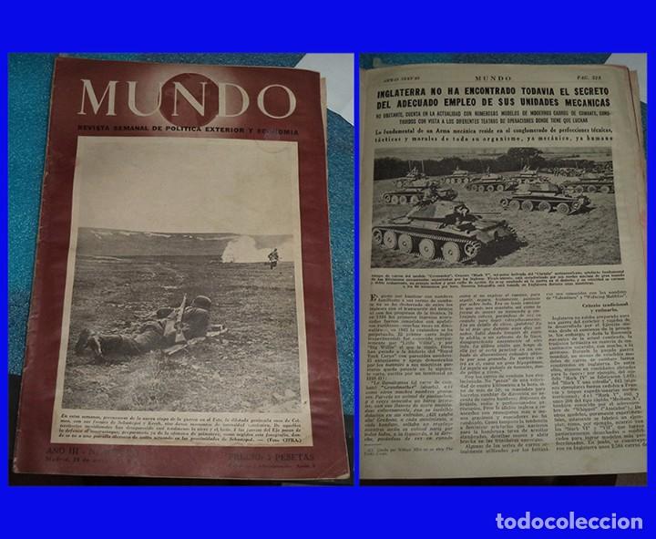 MARZO 1942 SEGUNDA GUERRA MUNDIAL REV. MUNDO N.º 99 CON MUCHAS IMÁGENES, PLANOS,... DE LA GUERRA (Militar - Revistas y Periódicos Militares)