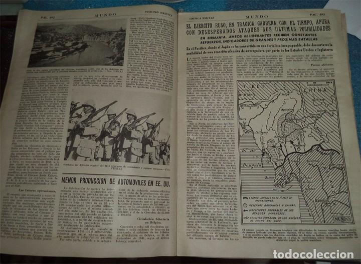 Militaria: MARZO 1942 SEGUNDA GUERRA MUNDIAL REV. MUNDO N.º 99 Con muchas imágenes, planos,... de la guerra - Foto 2 - 100651979