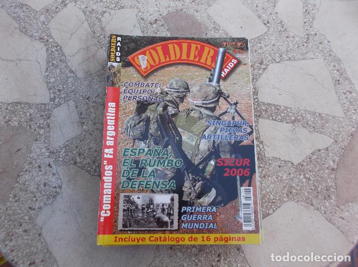 Military Antiques: SOLDIERS RAIDS N&ordm; 127,COMANDOS FA ARGENTINA ,COMBATE EQUIPO PERSONAL,ESPA&Ntilde;A EL RUMBO DE LA DEFENSA