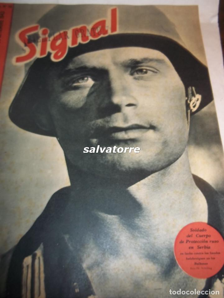 Militaria: SIGNAL.SEPTIEMBRE 1943.NUMERO 19.REGALO EMBAJADA ALEMANA.EXCELENTE ESTADO.POSTER CENTRAL.NAZIS