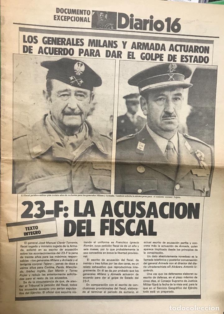 Military Antiques: Golpe Militar del 23 - F: La acusaci&oacute;n del fiscal (Texto integro) - Diario 16 - Milans, Armada