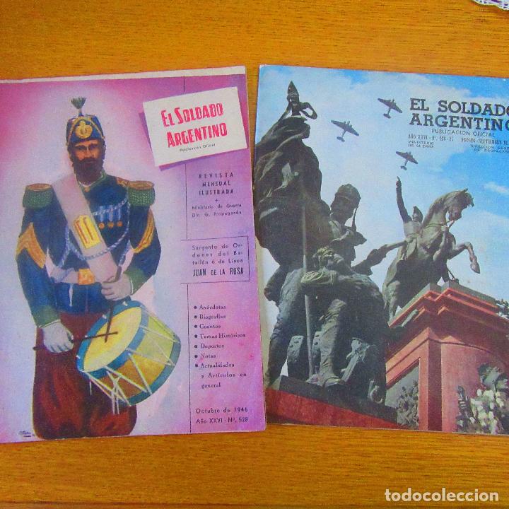 Military Antiques: Lote revistas soldado argentino, argentina 1946