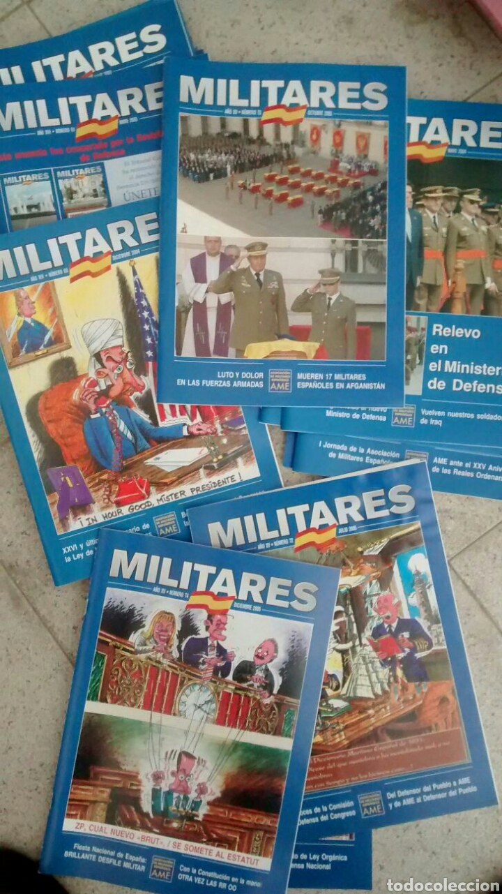 Militaria: 20 ejemplares distintos de la revista MILITARES