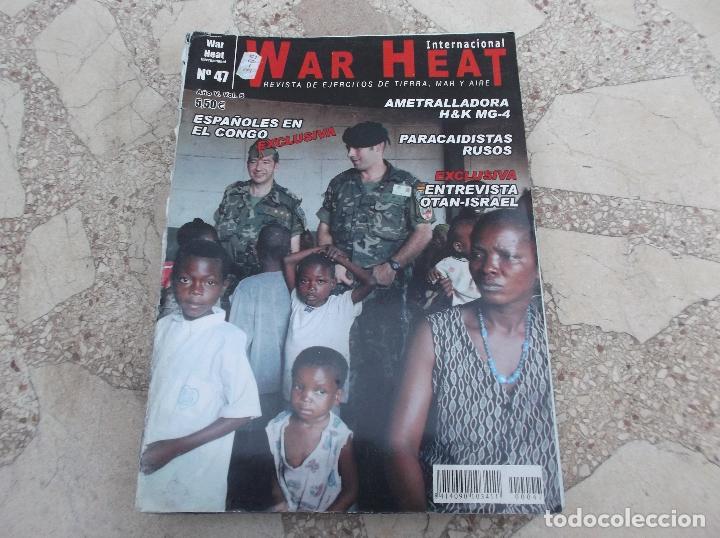 Militaria: WAR HEAT N&ordm; 47. ESPA&Ntilde;OLES EN EL CONGO. AMETRALLADORA MG-4. PARACAIDISTAS RUSOS. OTAN-ISRAEL.