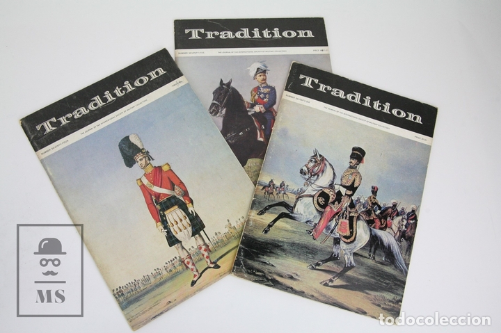 Militaria: Conjunto de 3 Revistas de Modelismo / Miniaturas Militares En Ingl&eacute;s - Tradition - A&ntilde;os 90