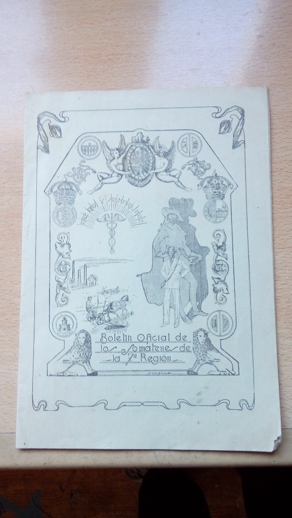 Militaria: BOLETIN OFICIAL DE LOS SOMATENES DE LA 7&ordf; REGION JUNIO DE 1927 A&Ntilde;O IV NUM. 39