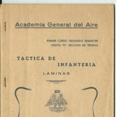 Militaria: ACADEMIA GENERAL DEL AIRE-S. JAVIER DE MURCIA- 1946/47-TACTICA MILITAR CON GRAFICOS Y LAMINAS. Lote 110948787