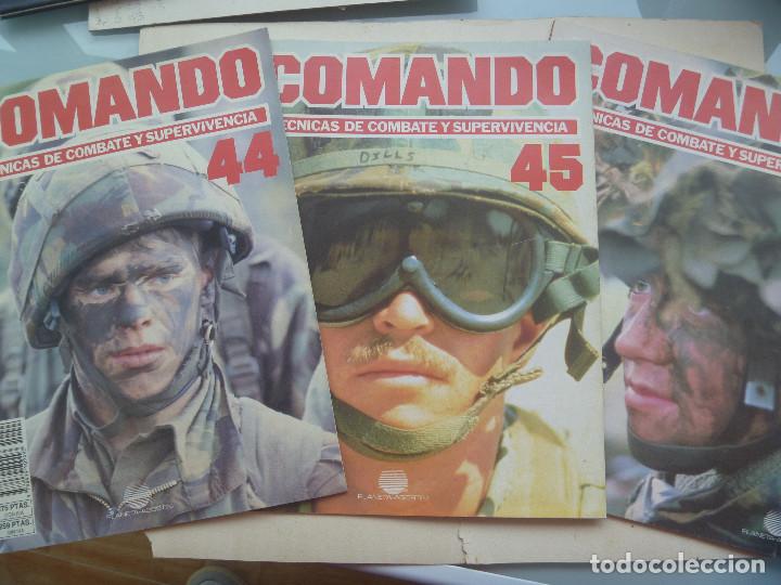 Militaria: LOTE DE 3 N&ordm; REVISTA COMANDO TECNICA DE COMBATE Y SUPERVIVENCIA . N&ordm; 44, 45 Y 46