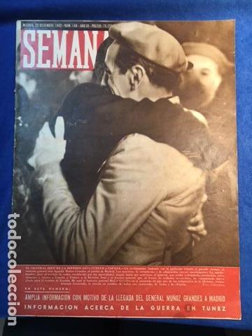 Militaria: Antigua Revista Semana .Madrid 22 de Diciembre de 1942