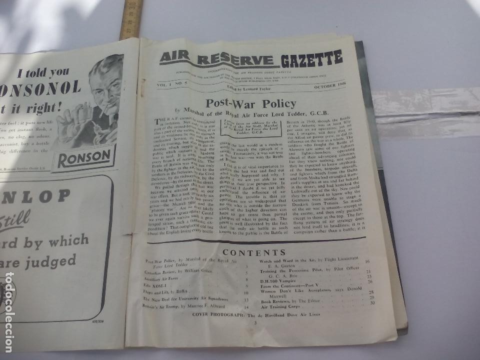 Militaria: Air reserve gazette. Vol. 1, No. 5. October 1946. The air League of British Empire.