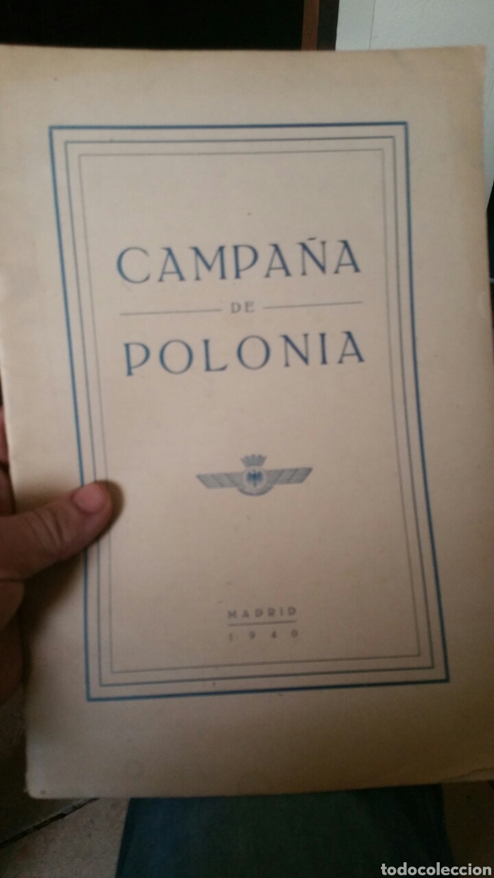 Military Antiques: Libreto sobre la campa&ntilde;a a&eacute;rea de Polonia conferencia por el coronel Alfonso de Orleans aviaci&oacute;n