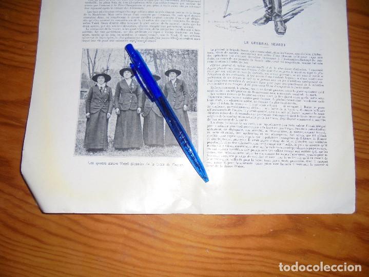 Militaria: RECORTE DE PRENSA : LAS 4 HERMANAS VATEL CONDECORADAS CON LA CRUZ DE GUERRA. L&acute;ILLUSTRATION 1916