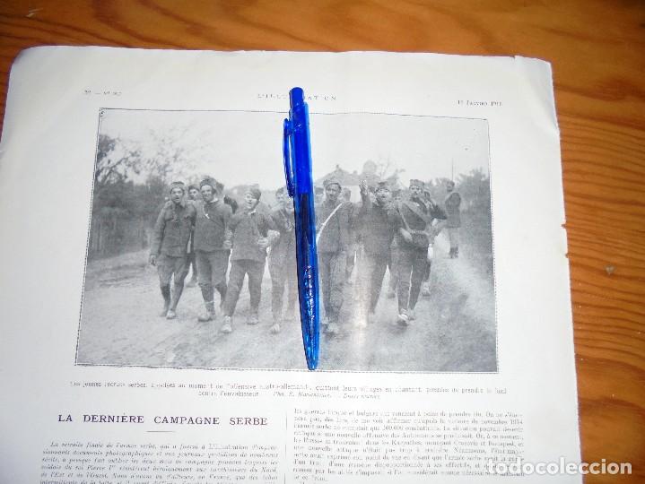 Militaria: RECORTE DE PRENSA : ULTIMA CAMPA&Ntilde;A EN SERBIA : FOTO DE SOLDADOS SERBIOS. L&acute;ILLUSTRATION 1916