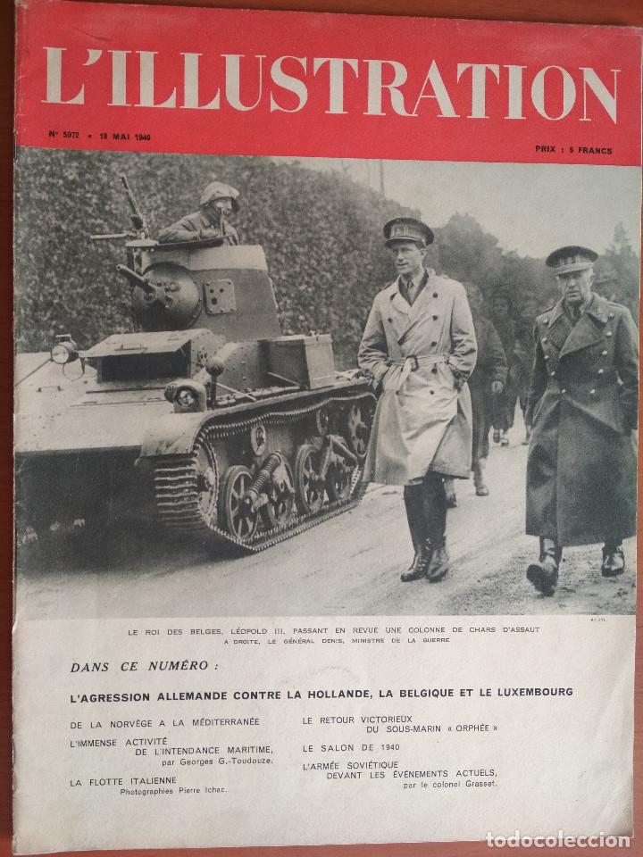 Military Antiques: Revista francesa L'ILLUSTRATION n&ordm; 5072 de 18-05-1940