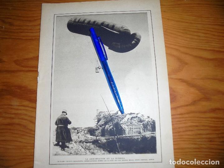 Militaria: RECORTE PRENSA : LA AEROSTACION EN LA GUERRA. BLANCO Y NEGRO, DICBRE 1915