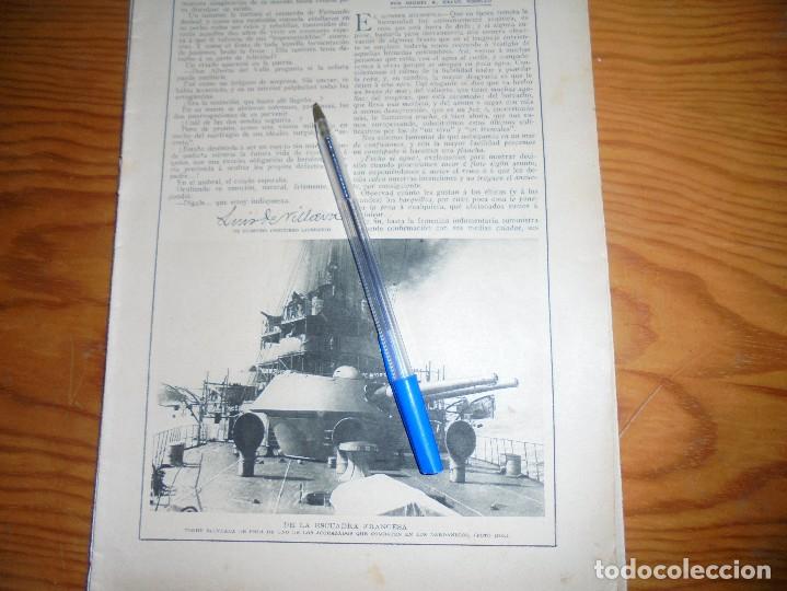 Militaria: RECORTE PRENSA : ACORAZADO DE LA ESCUADRA FRANCESA. BLANCO Y NEGRO, JUNIO 1915