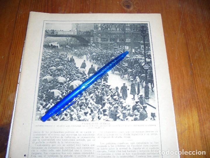 Militaria: RECORTE PRENSA : TROFEOS DE GUERRA : CA&Ntilde;ONES COGIDOS AL ENEMIGO. BLANCO Y NEGRO, DICBRE 1915