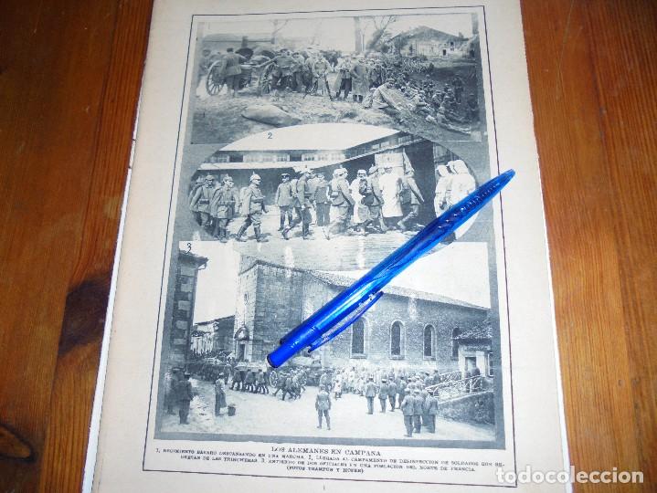Militaria: RECORTE PRENSA : ALEMANES EN CAMPA&Ntilde;A : REGIMIENTO BAVARO. BLANCO Y NEGRO, DICBRE 1915