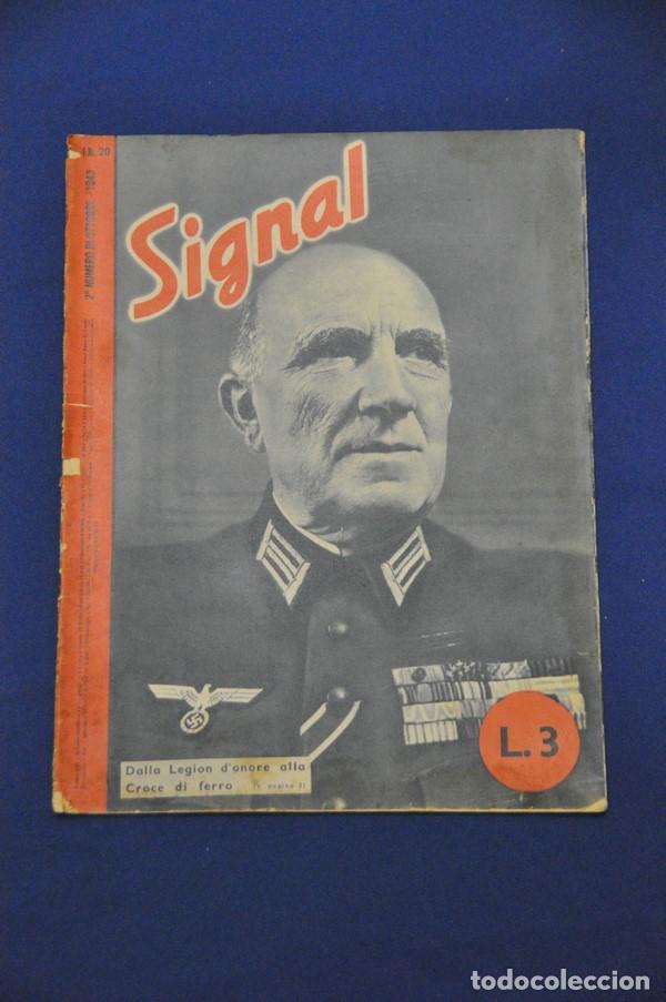 Military Antiques: Revista Signal. N&ordm; 20. Octubre de 1943. En italiano.