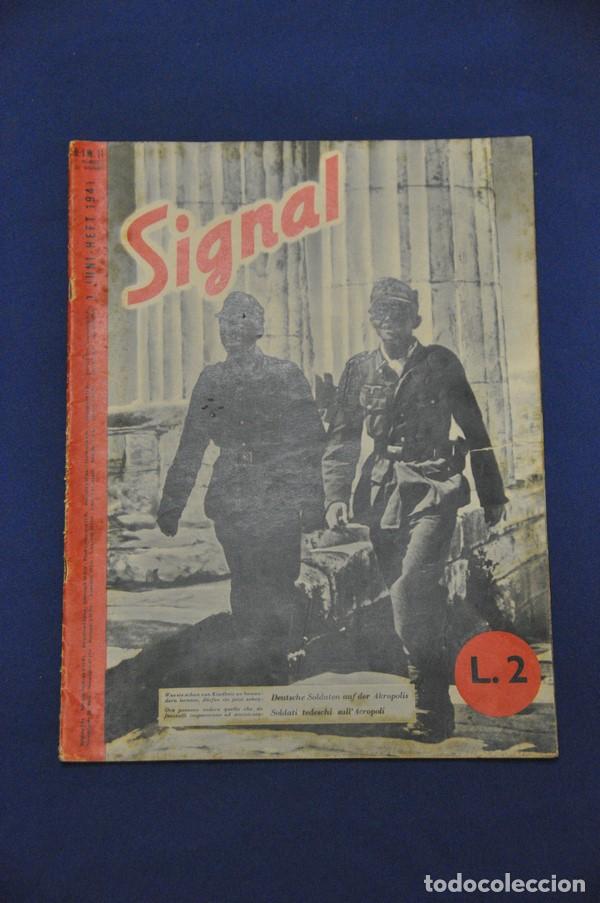 Military Antiques: Revista Signal. N&ordm; 1. Junio de 1941. En alem&aacute;n e italiano.