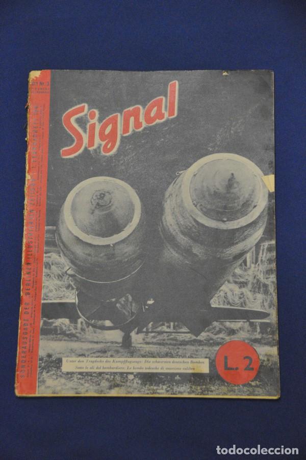 Military Antiques: Revista Signal. N&ordm; 3. Febrero 1941. En alem&aacute;n e italiano.