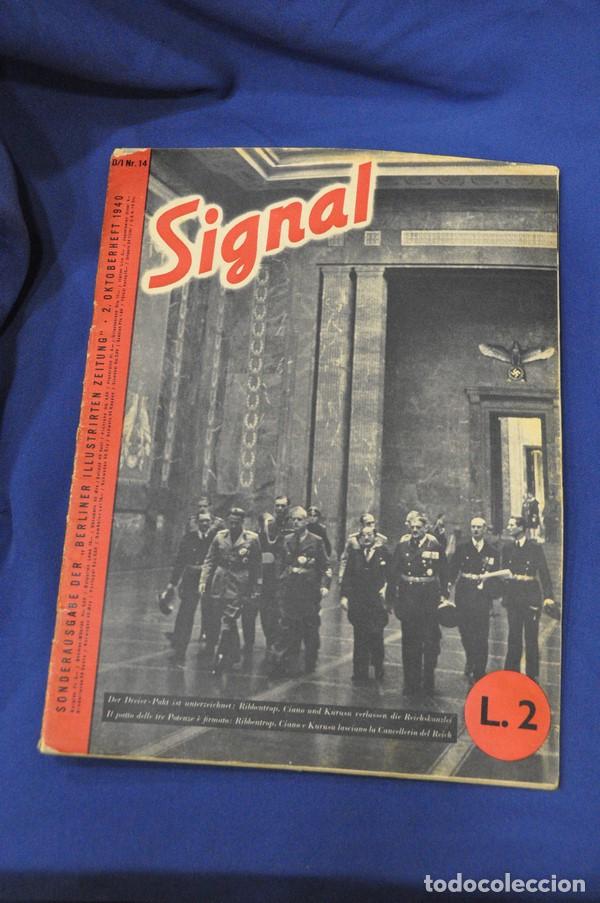 Military Antiques: Revista Signal. N&ordm; 14. Octubre 1940. En alem&aacute;n e italiano.