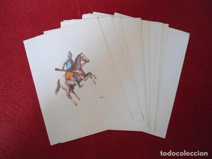 Military Antiques: COLECCION COMPLETA 16 LAMINAS DE UNIFORMES MILITARES ESPA&Ntilde;OLES