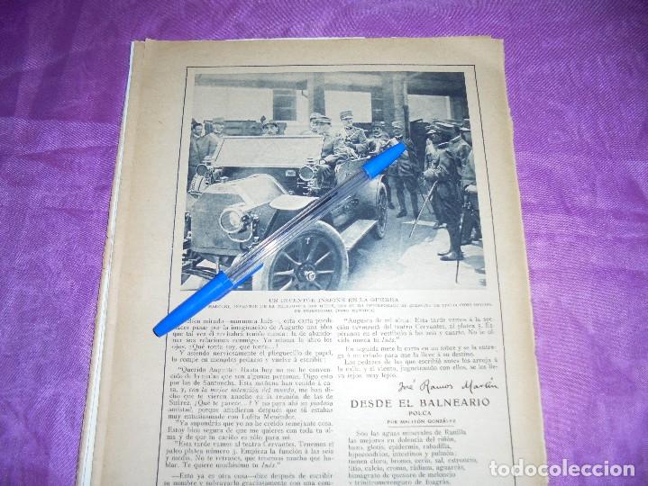 Militaria: RECORTE PRENSA : MARCONI SE INCORPORA AL EJERCITO DE ITALIA . BLANCO Y NEGRO, JULIO 1915
