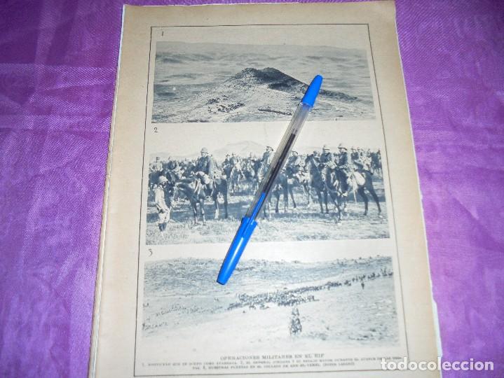 Militaria: RECORTE PRENSA : OPERACIONES MILITARES EN EL RIF . BLANCO Y NEGRO, JULIO 1915