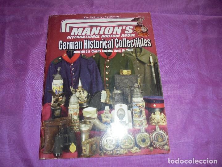 Militaria: MANION&acute;S. GERMAN HISTORICAL COLLECTIBLES. APRIL 2000. MILITARIA Y OBJETOS DE ALEMANIA