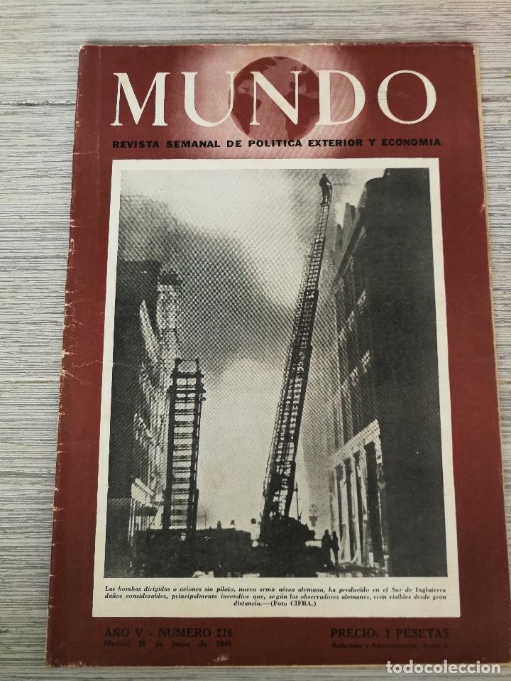 Military Antiques: MUNDO N&ordm; 216 - 1944 - II GUERRA MUNDIAL - CHERBURGO, DE GAULLE, AVION ALEMAN NO TRIPULADO, ETC...