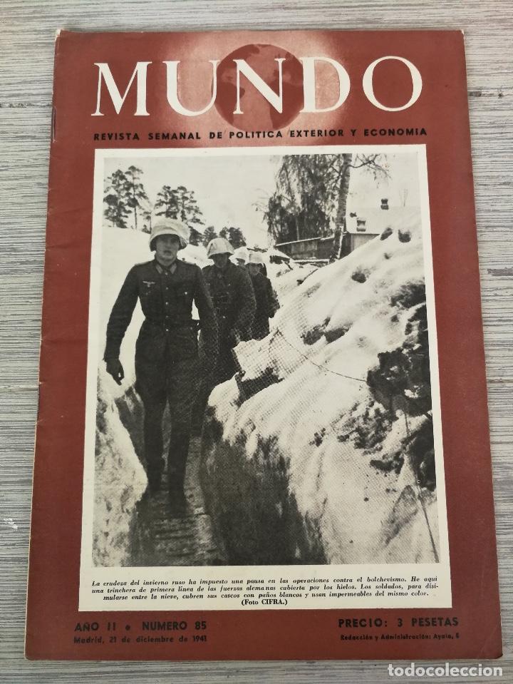 Military Antiques: MUNDO N&ordm; 85 - 1941 - II GUERRA MUNDIAL - INVIERNO RUSO, CRITICA AEREA, JAPON, FILIPINAS, ETC ...