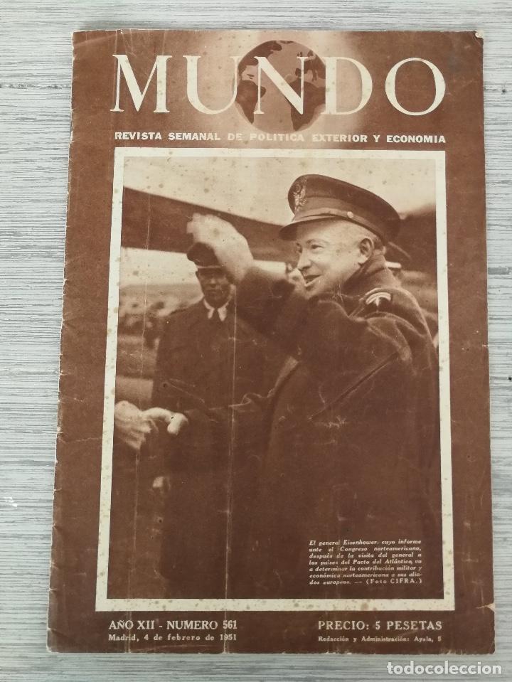 Military Antiques: ANTIGUA SEMANAL DE POLITICA EXTERIOR Y ECONOMIA - MUNDO N&ordm; 561 - 1951 - II GUERRA MUNDIAL - ATAQUE A