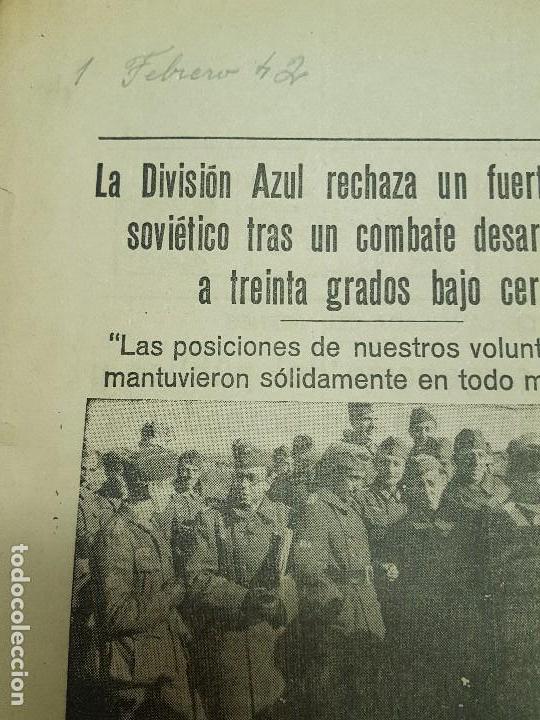 Militaria: recorte division azul 30 grados bajo cero