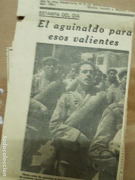 Militaria: recorte division azul aguinaldo para valientes