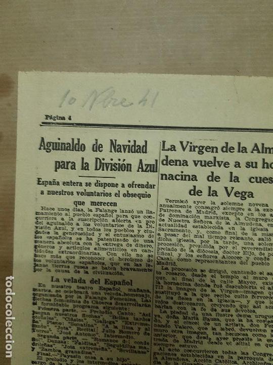 Militaria: recorte division azul Espa&ntilde;a entera por el aguinaldo